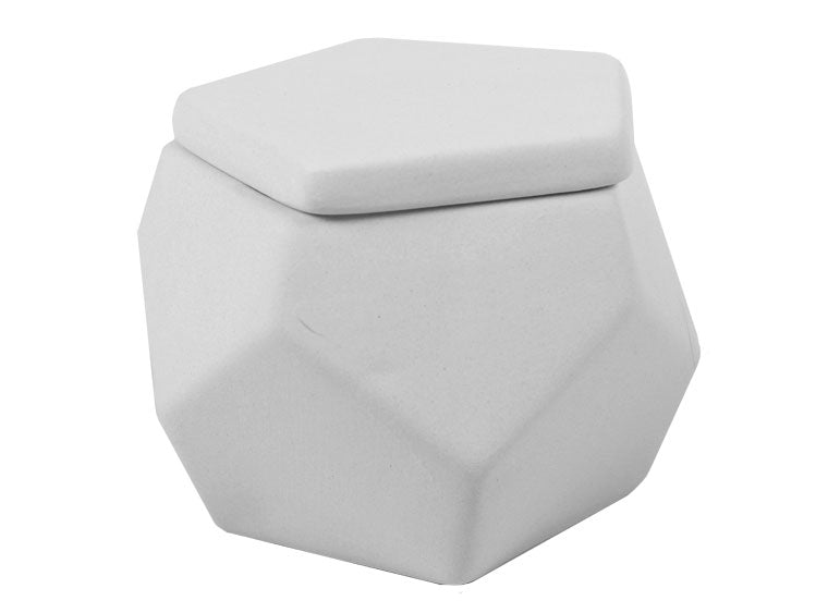 DIY Ceramic Geometric Faceted Box