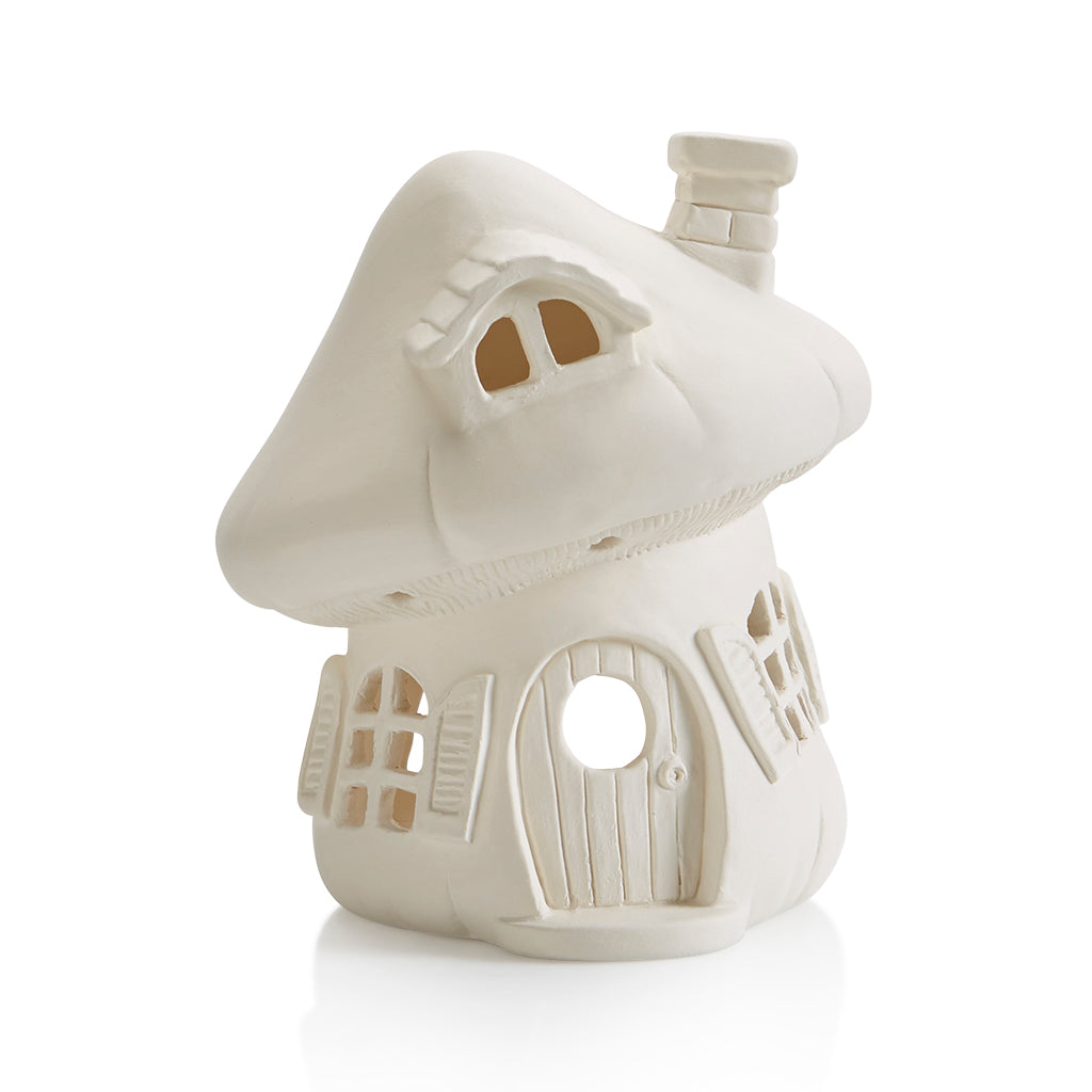 DIY Ceramic Mushroom House Lantern