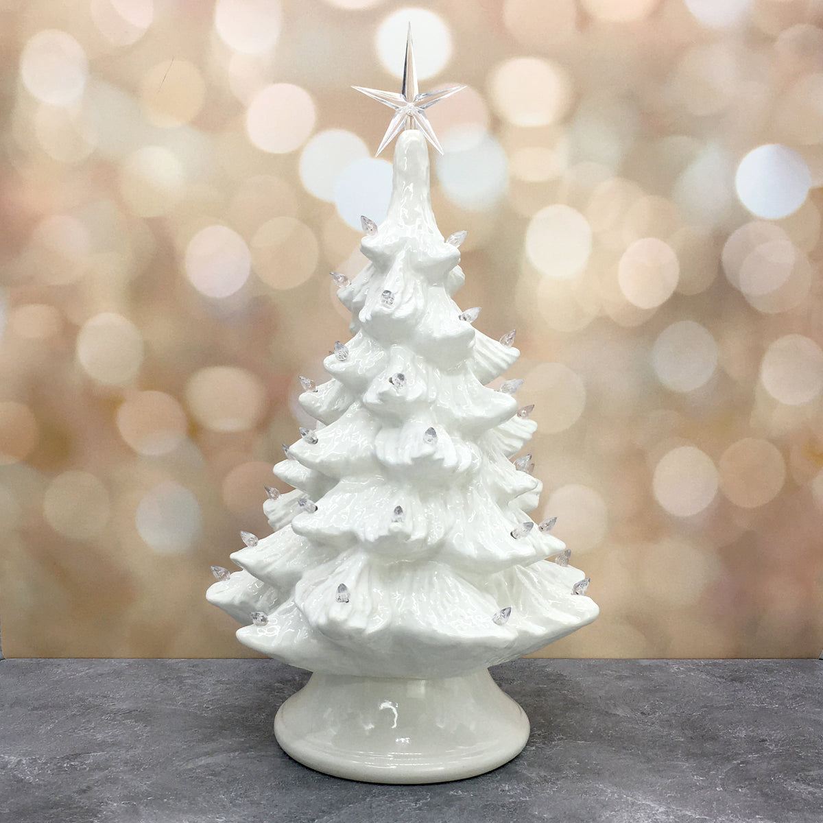 Vintage Light Up Tree - White: PRE-ORDER