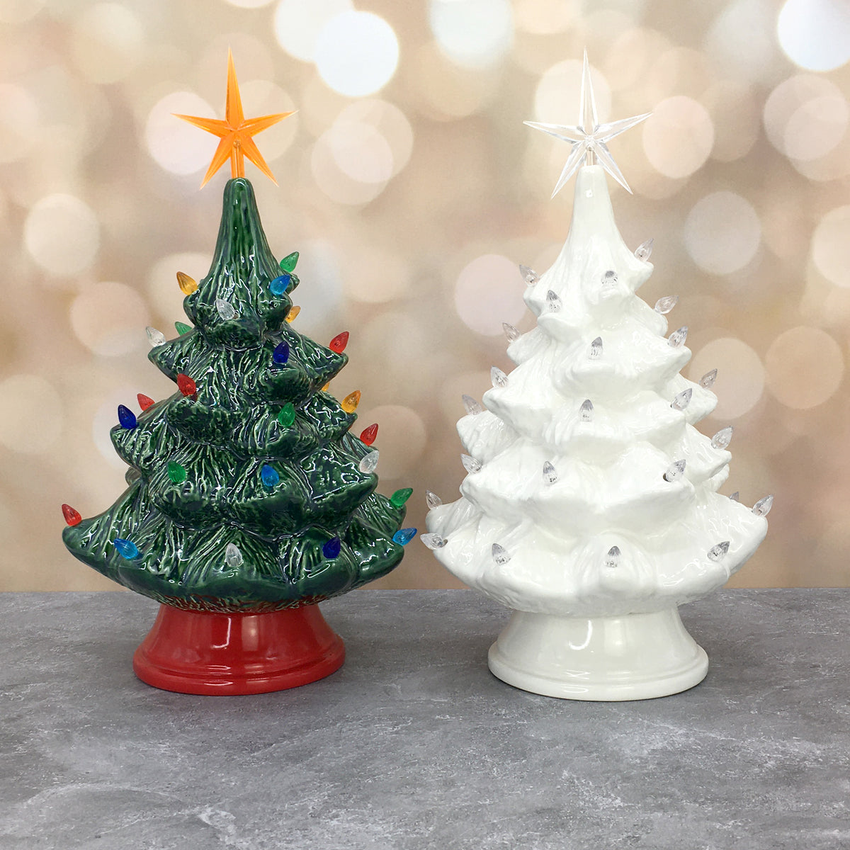 Vintage Light Up Tree - White: PRE-ORDER