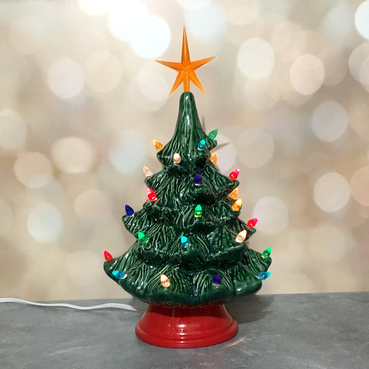 Vintage Light Up Tree - Green: Ready to Ship