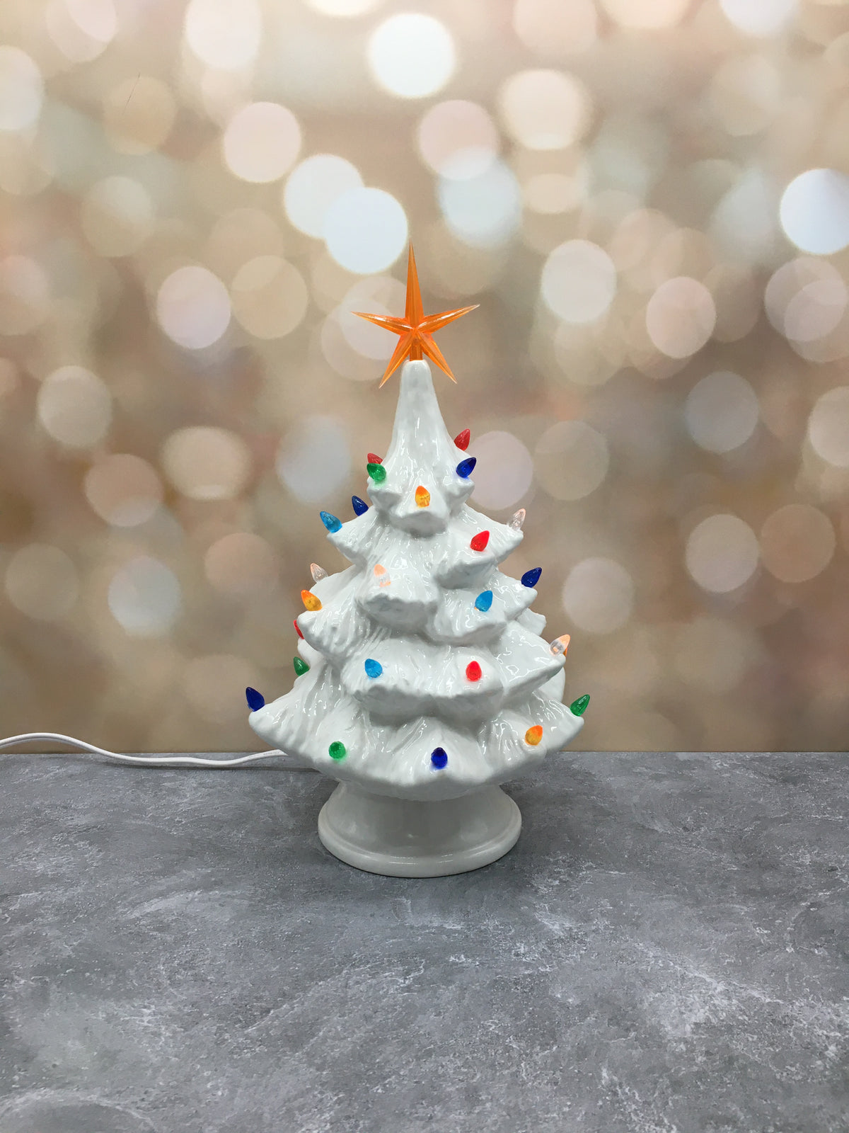 Vintage Light Up Tree - White: PRE-ORDER