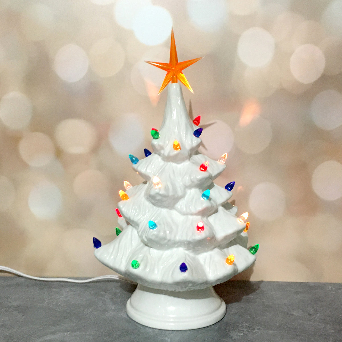 Vintage Light Up Tree - White: PRE-ORDER