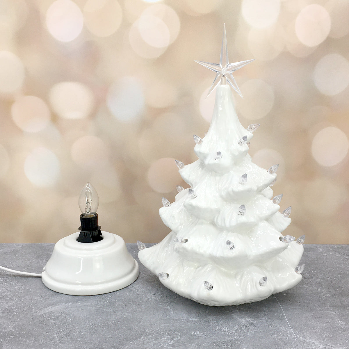 Vintage Light Up Tree - White: PRE-ORDER