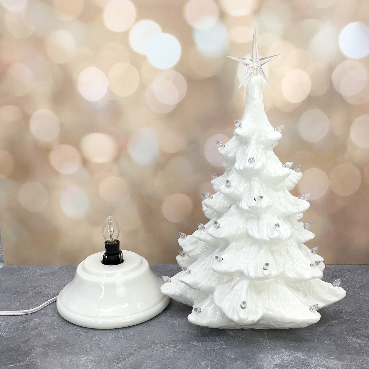 Vintage Light Up Tree - White: PRE-ORDER