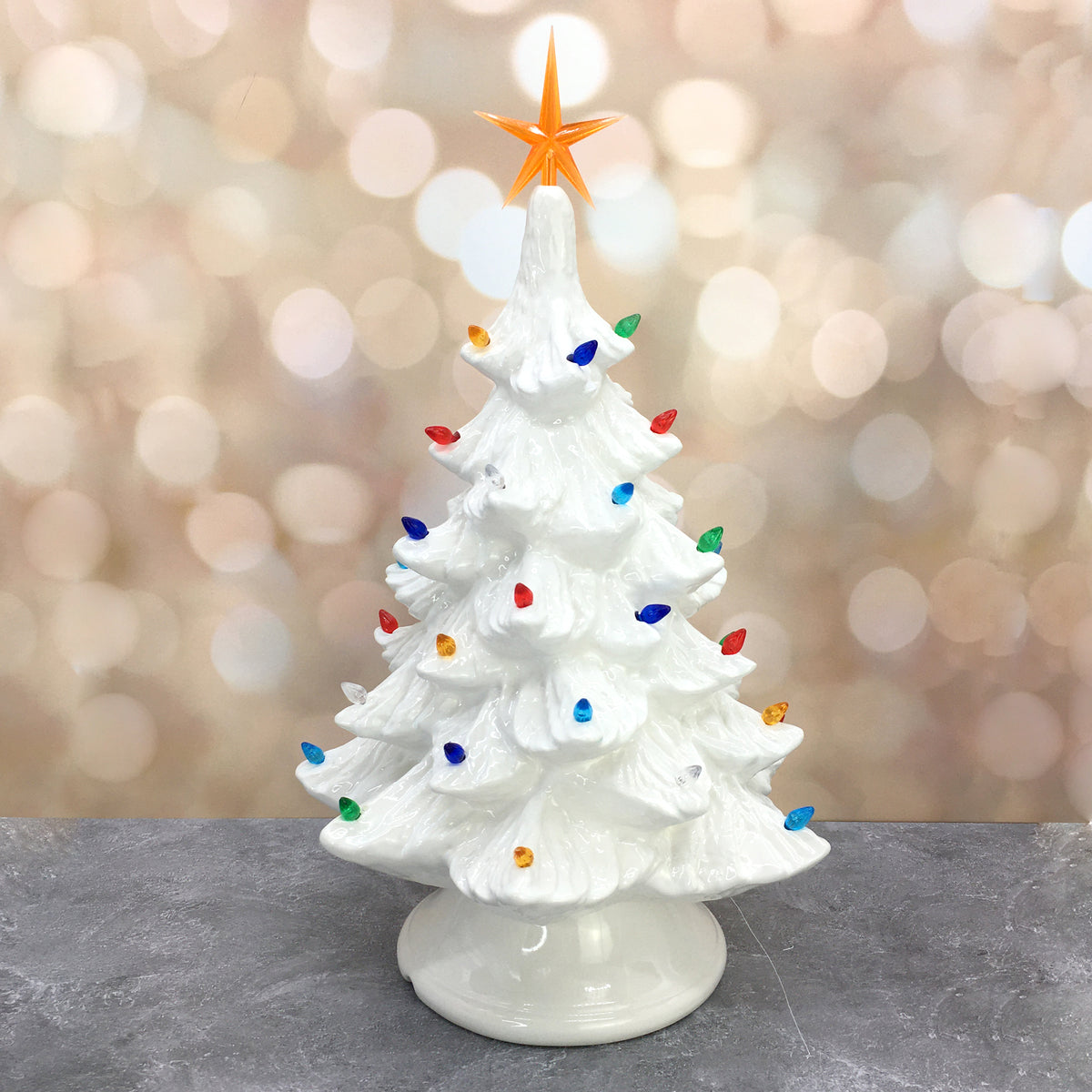 Vintage Light Up Tree - White: PRE-ORDER