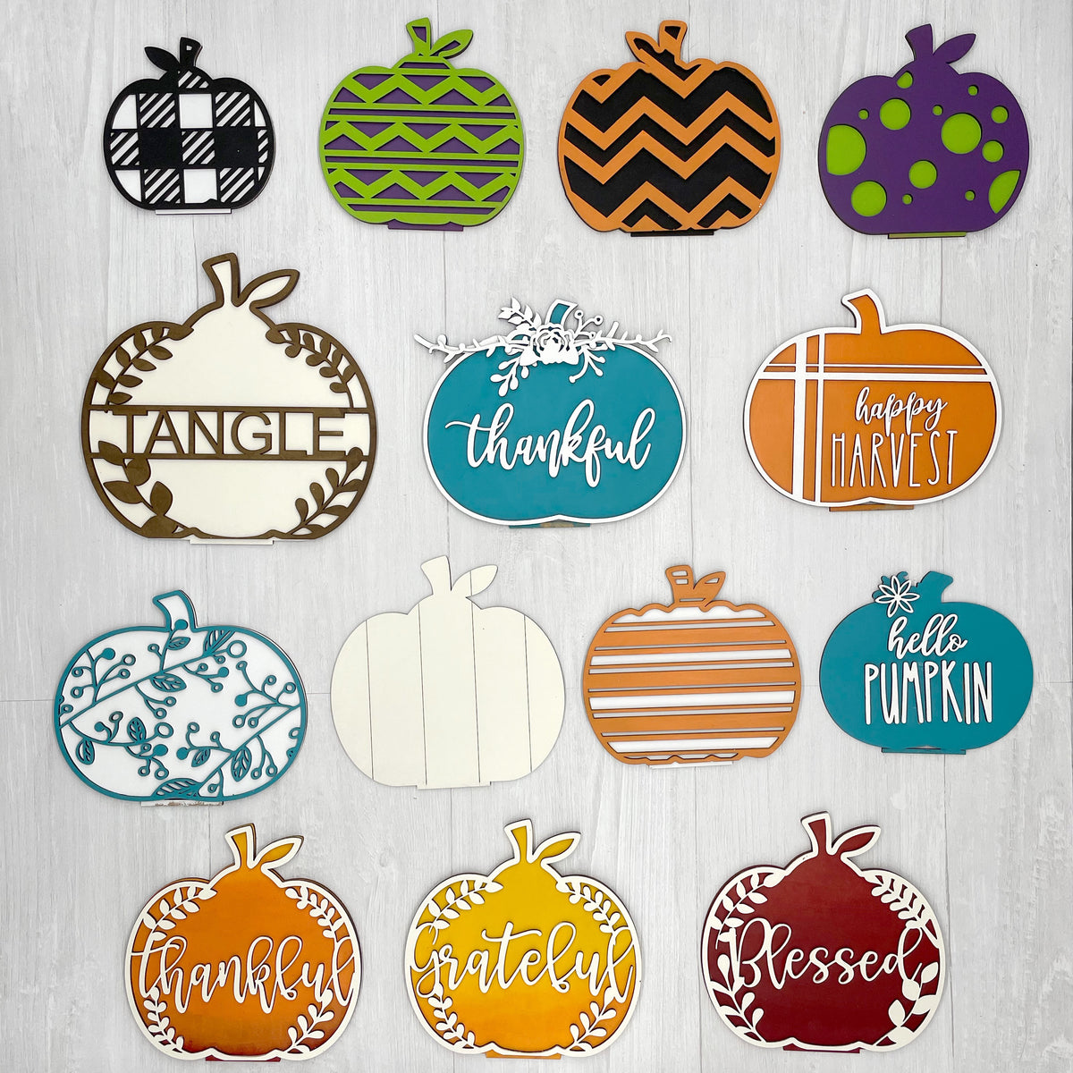 DIY Wooden Individual Pumpkins and Leaves - TONS of options!