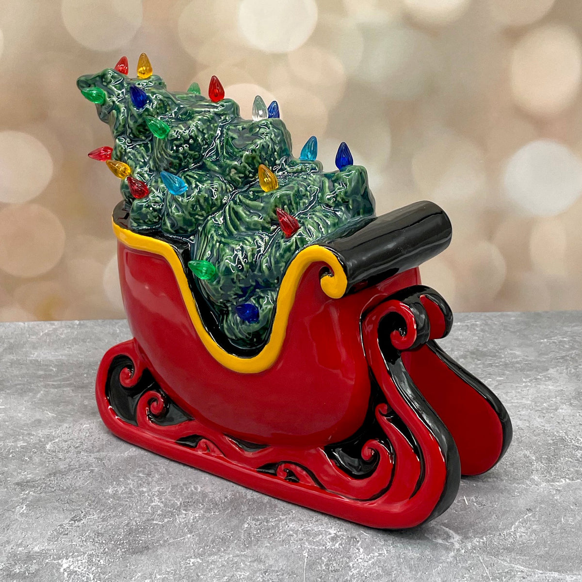 Vintage Light Up Sleigh - Ready to Ship