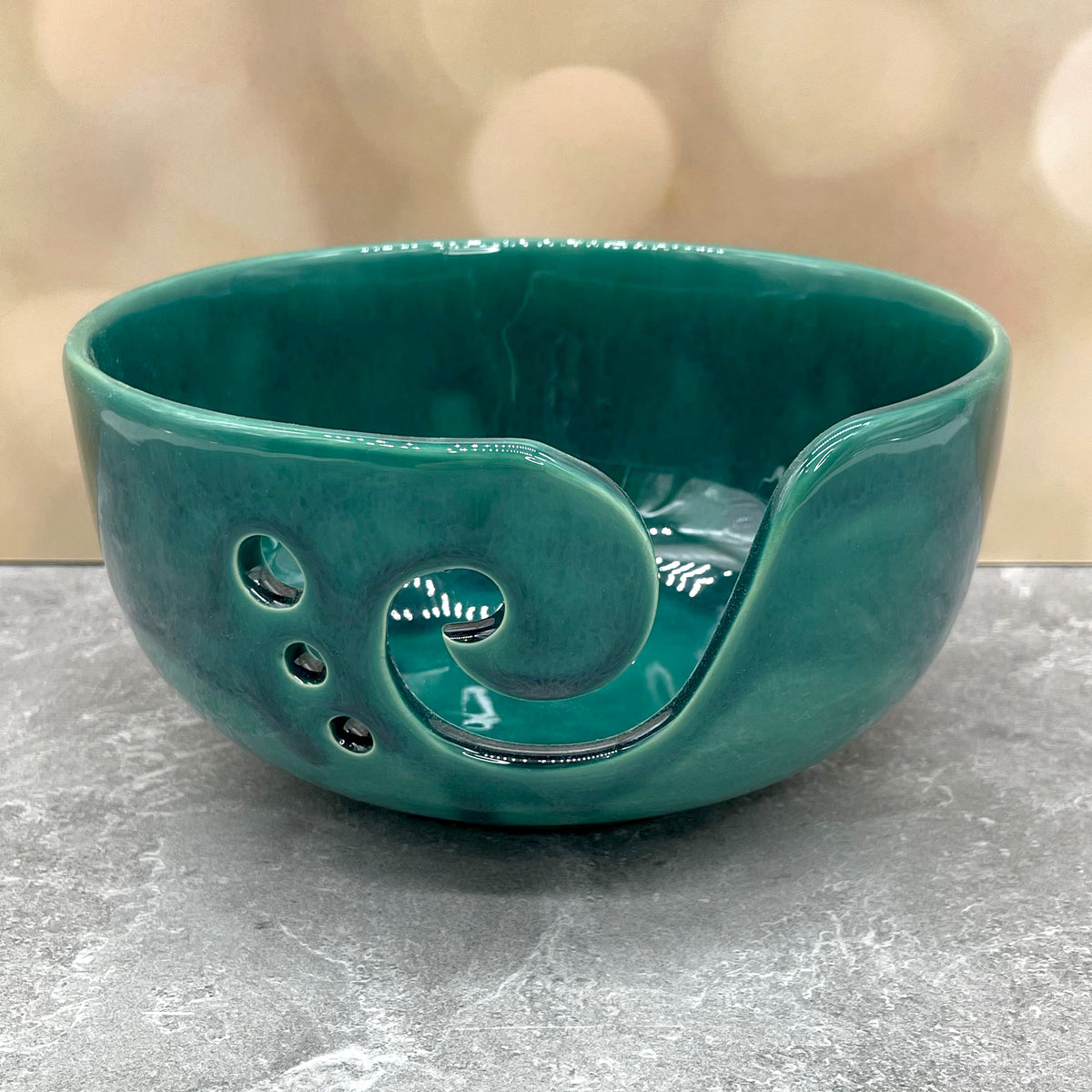 Yarn Bowl - Deep Blue Green