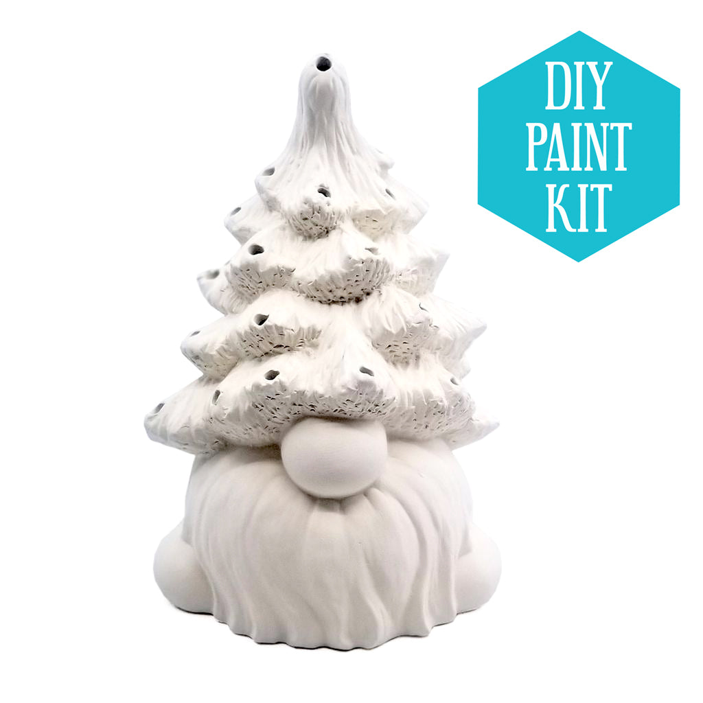 DIY Ceramic HUGE Light-Up Gnome with Tree - Tangle Artistry
