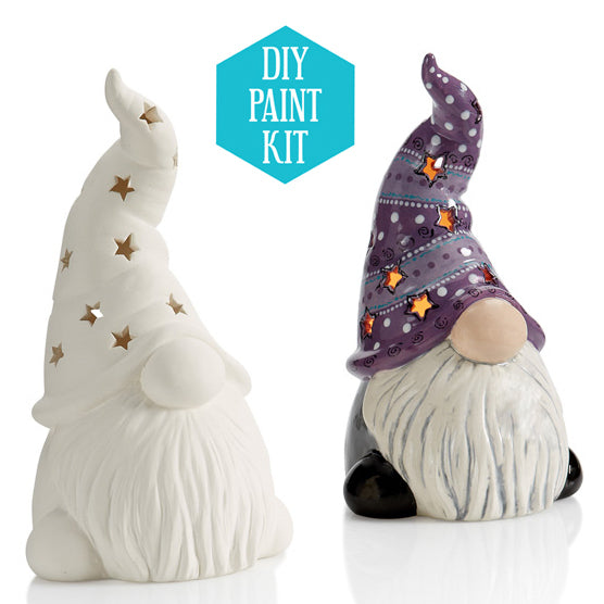 DIY Ceramic Gnome Lantern