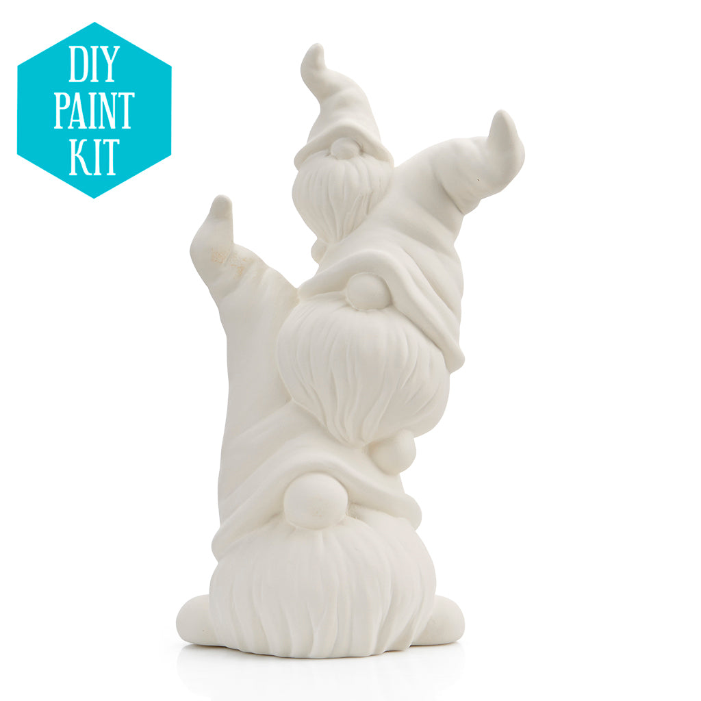 DIY Ceramic Stack of Gnomes