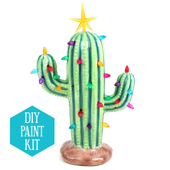 DIY Ceramic Light-Up Cactus
