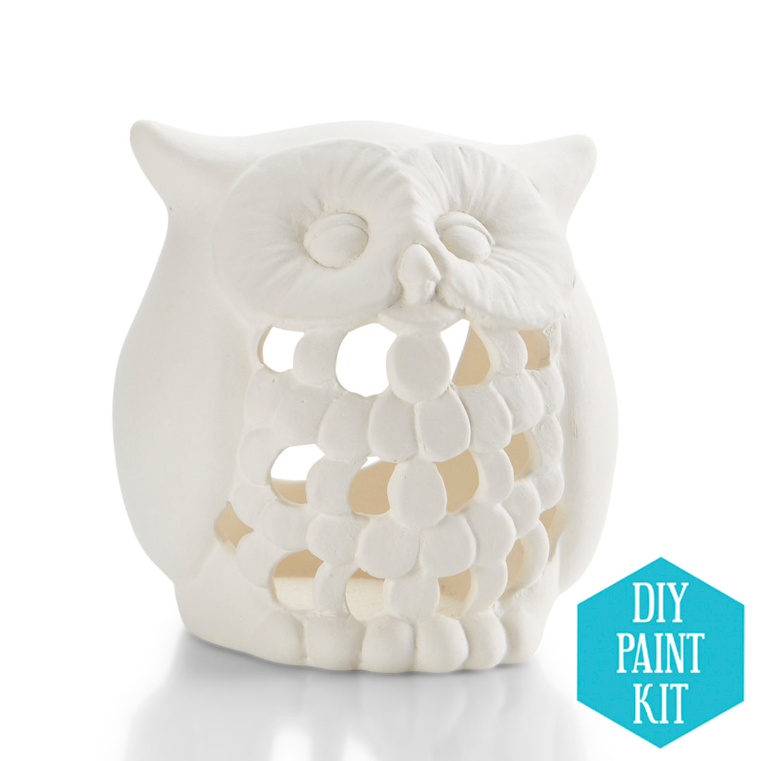 DIY Ceramic Owl Lantern