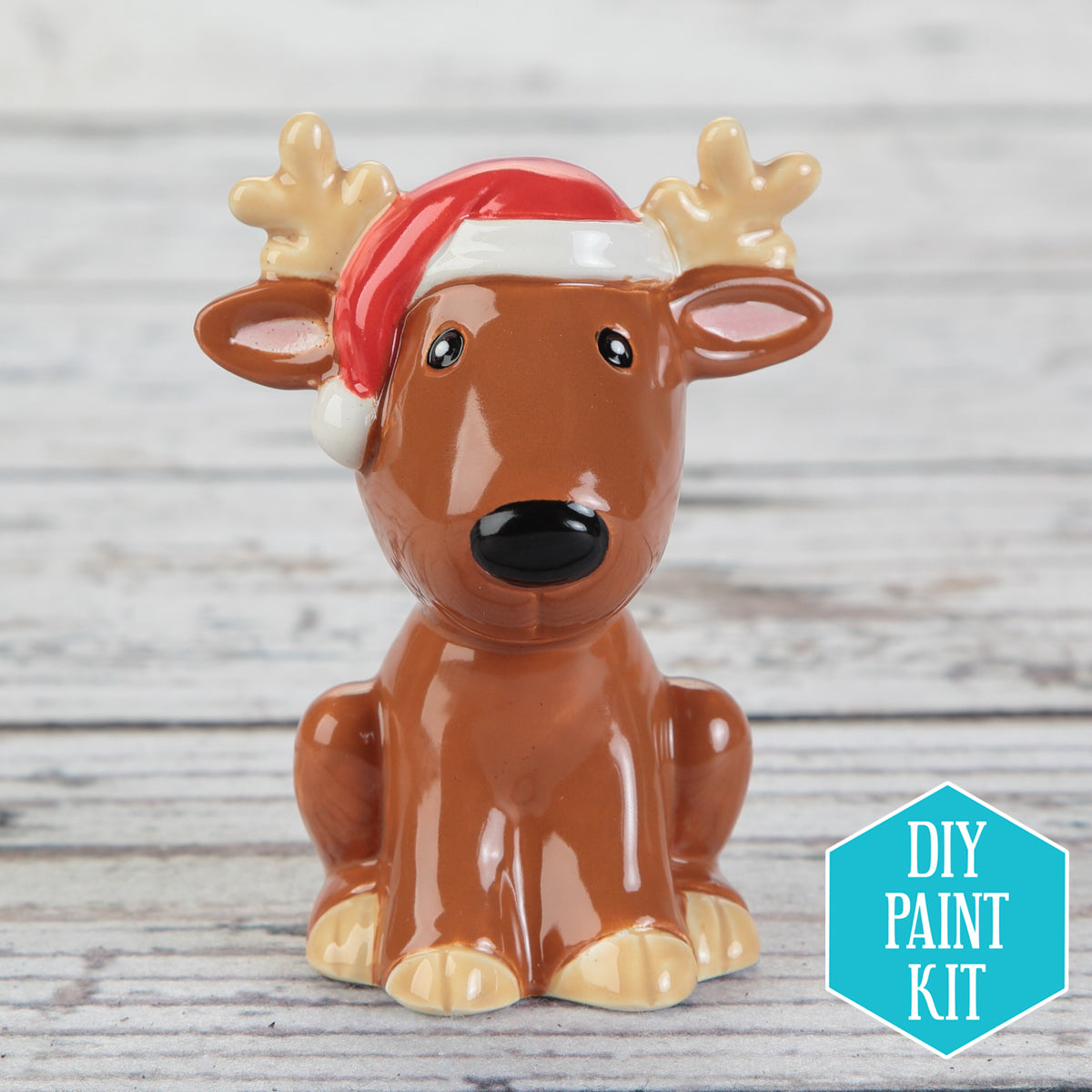 DIY Ceramic Sitting Reindeer